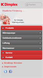 Mobile Screenshot of dimplex.de