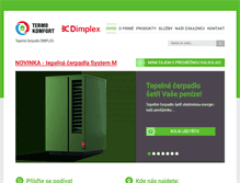 Tablet Screenshot of dimplex.cz